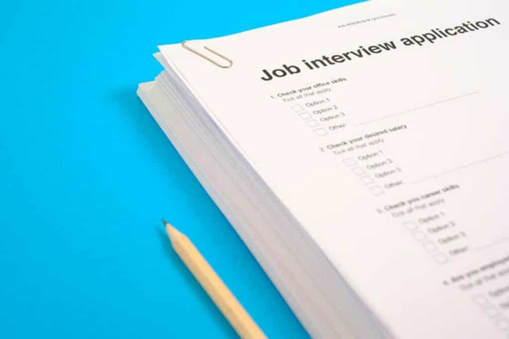 job interview applications