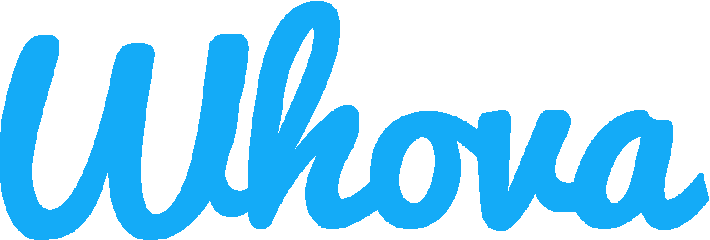 Whova logo blue