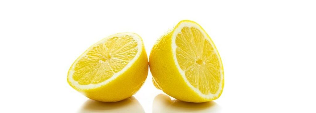 lemon cut in half